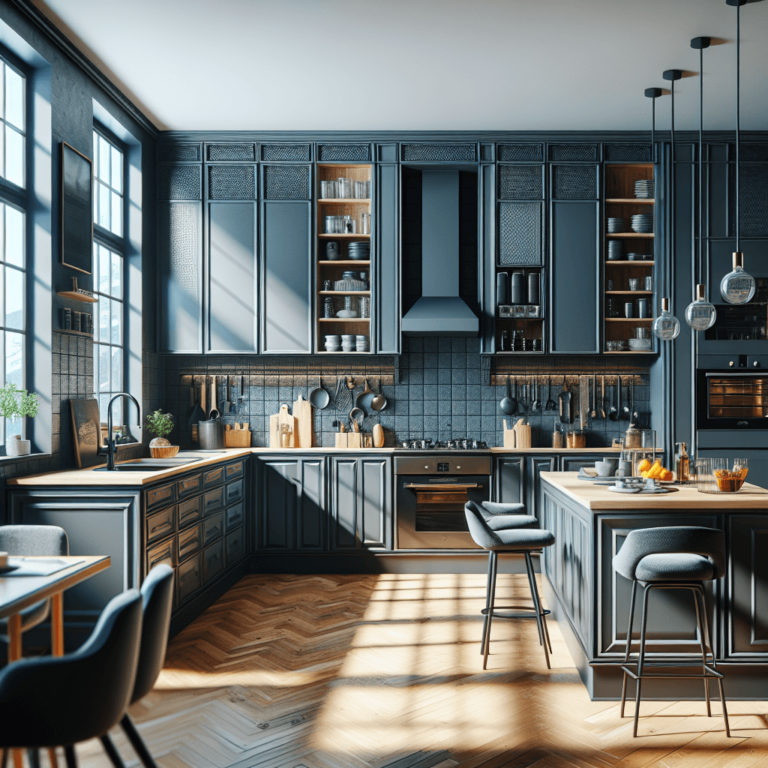 anthrazitfarbene Amerikanische Küche-Bochum