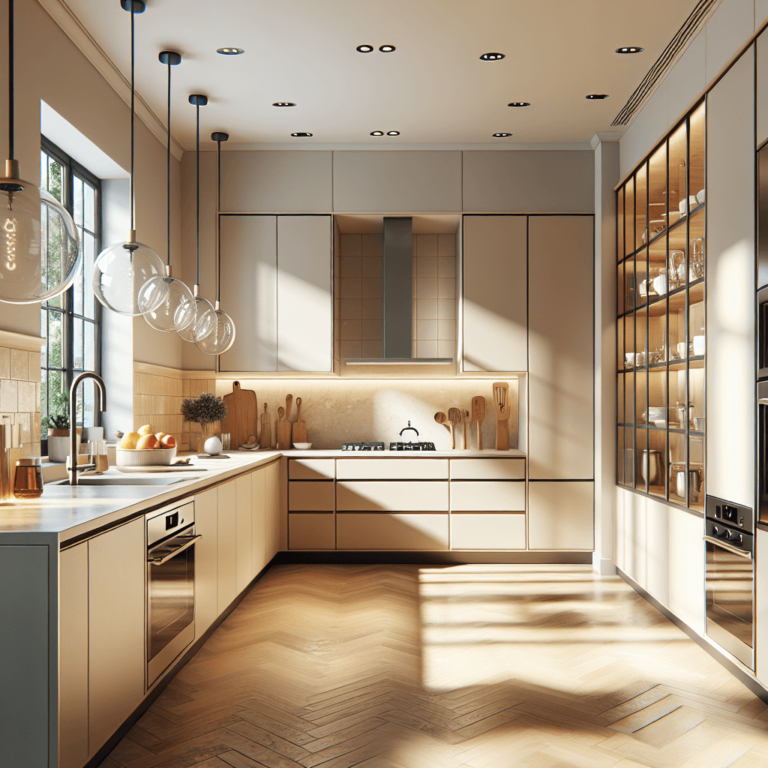 beige Freistehende Küche-Bochum