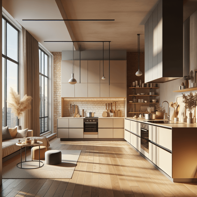 beige Küche im Loftstil-Bochum