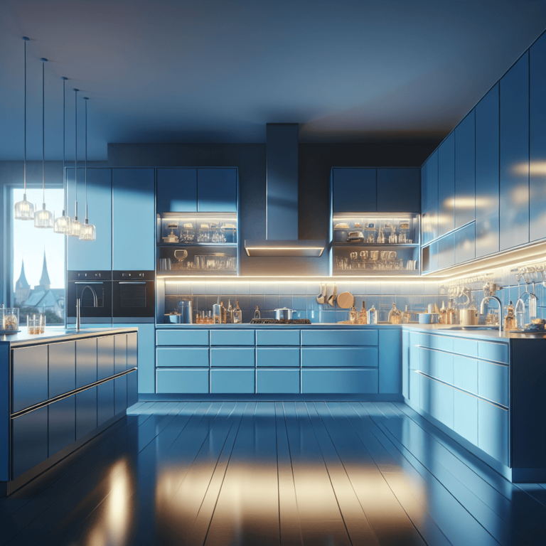 blaue Modulare Küche-Bochum