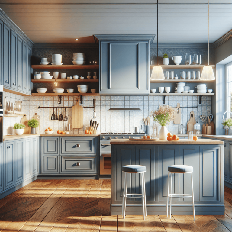 blaugraue Komplett Küche-Bochum