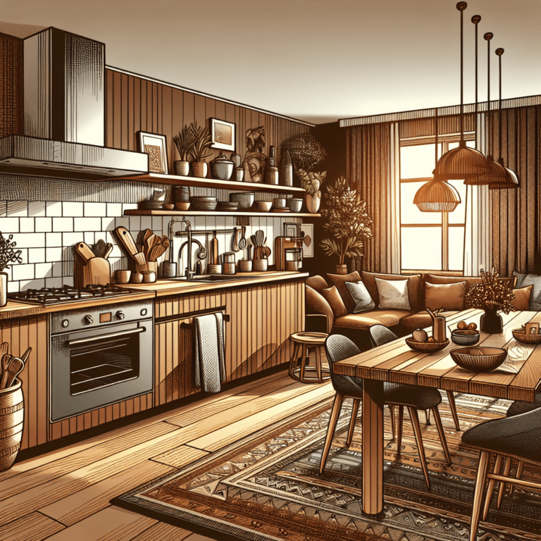 braune Boho Style Küche-Bochum