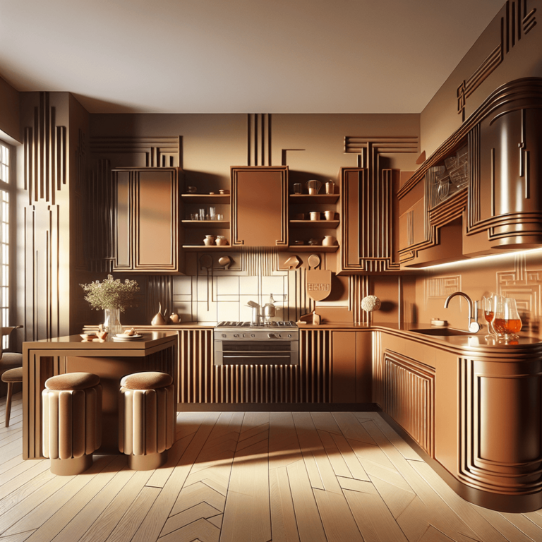 braune Küche im Art-Deco-Stil-Bochum