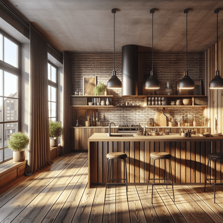 braune Küche im Loftstil-Bochum