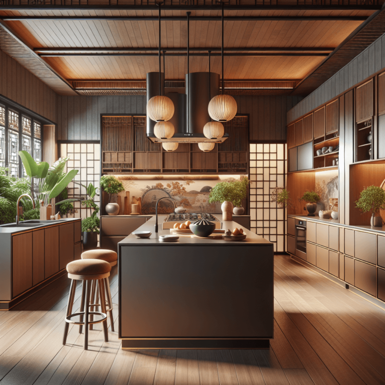 braune Küche im asiatischen Stil-Bochum