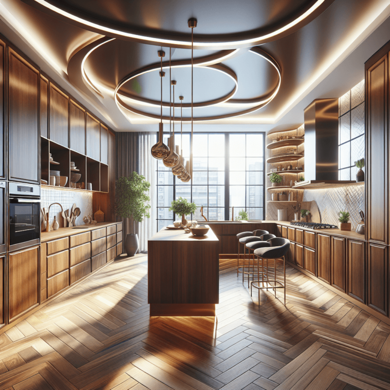 braune Küche in G-Form-Bochum