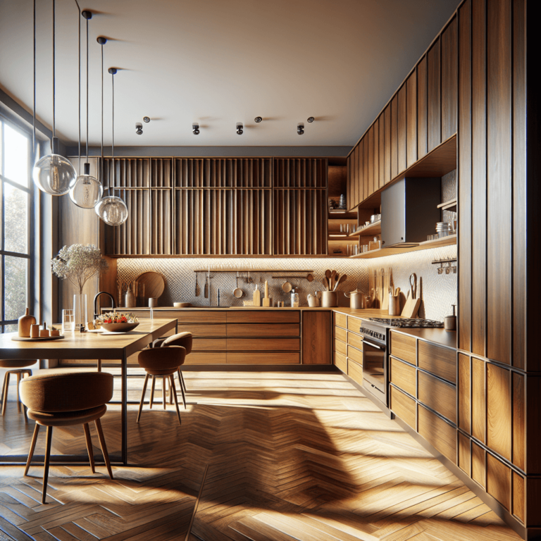 braune mehrzeilige Küche-Bochum