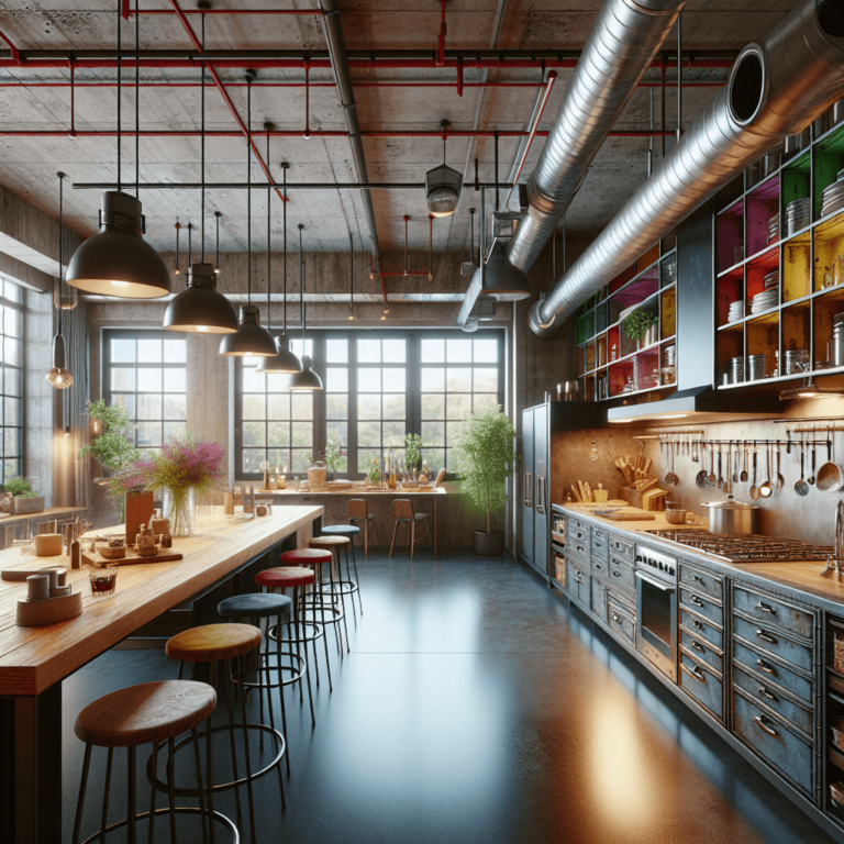 bunte Industrial Style Küche-Bochum