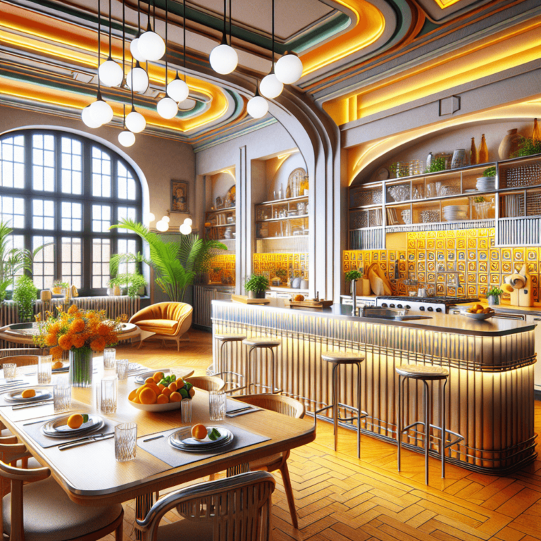 bunte Küche im Art-Deco-Stil-Bochum