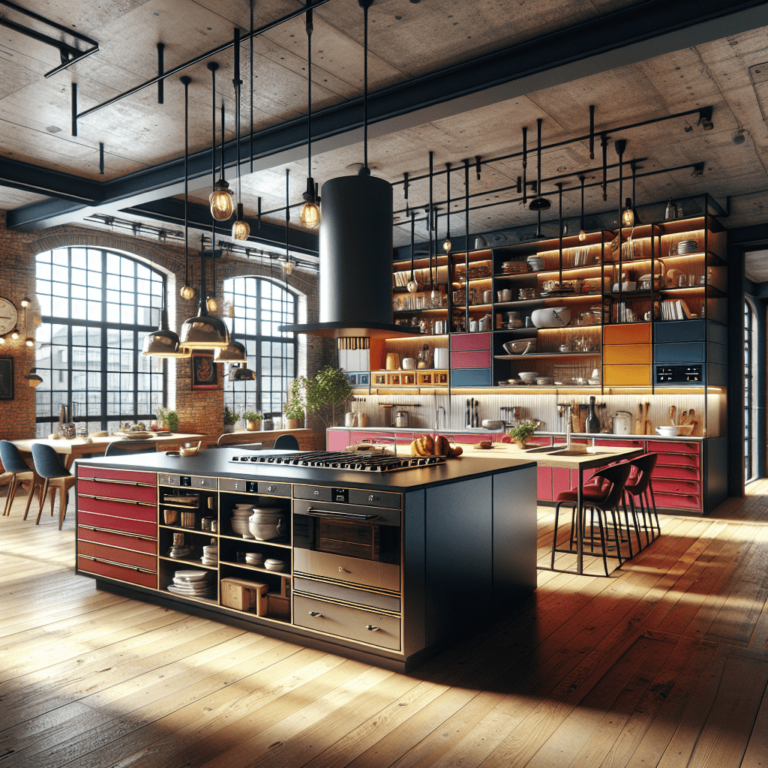 bunte Küche im Loftstil-Bochum