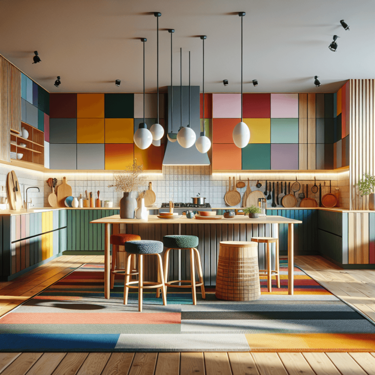 bunte Küche im skandinavischen Stil-Bochum