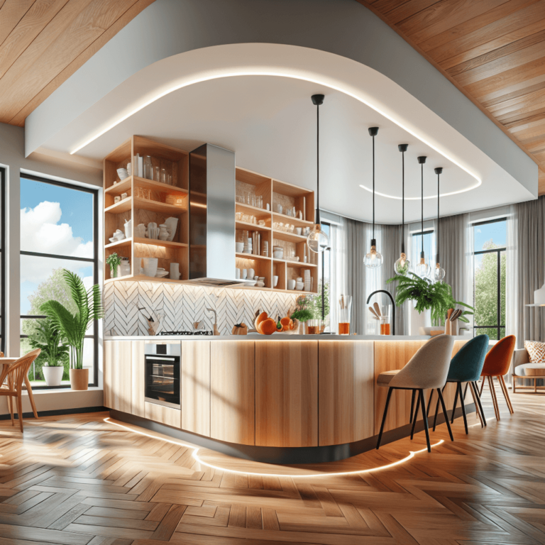 bunte Küche in U-Form-Bochum