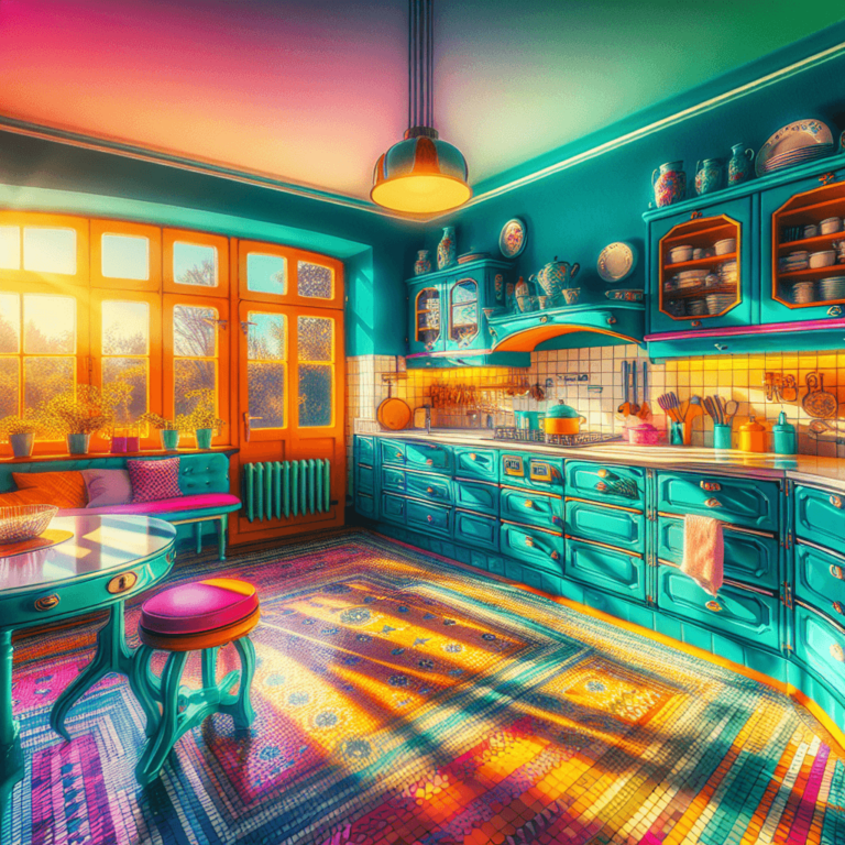 bunte Retro Küche-Bochum