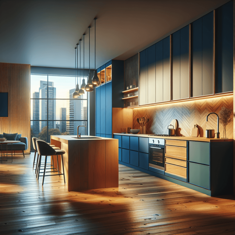 bunte einzeilige Küche-Bochum