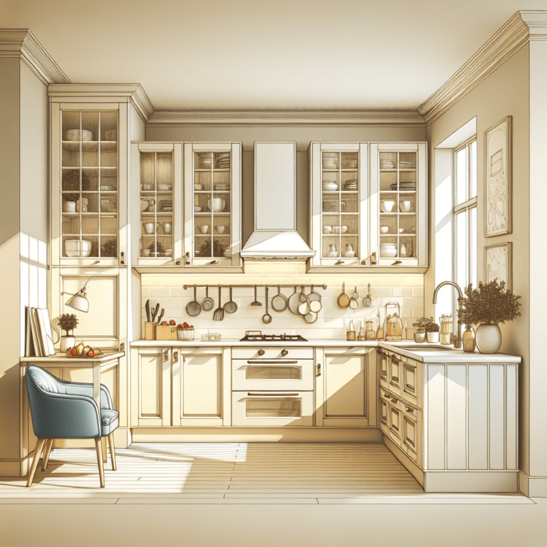 cremefarbene Freistehende Küche-Bochum