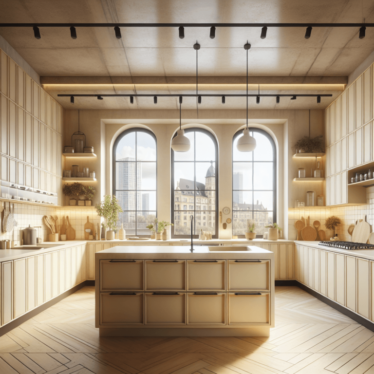 cremefarbene Industrial Style Küche-Bochum