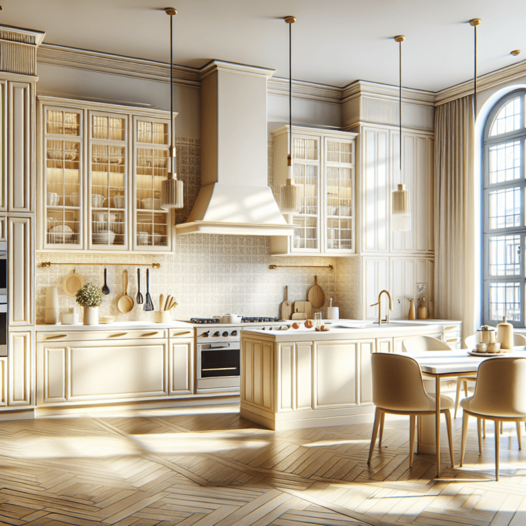 cremefarbene Küche im Art-Deco-Stil-Bochum