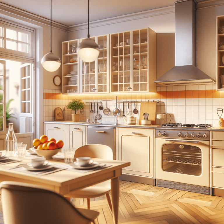 cremefarbene Retro Küche-Bochum