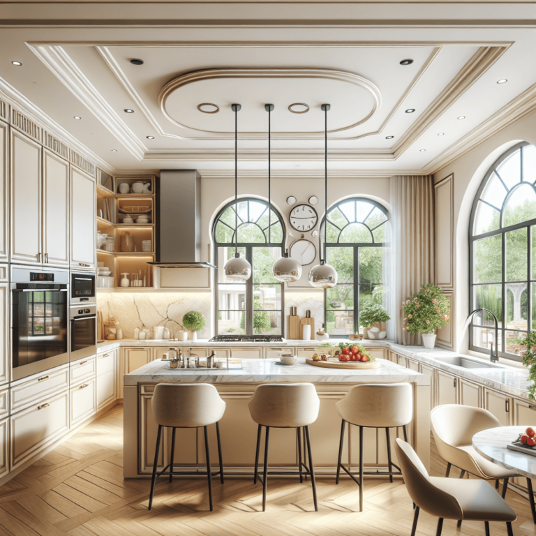 cremefarbene Wohnküche-Bochum