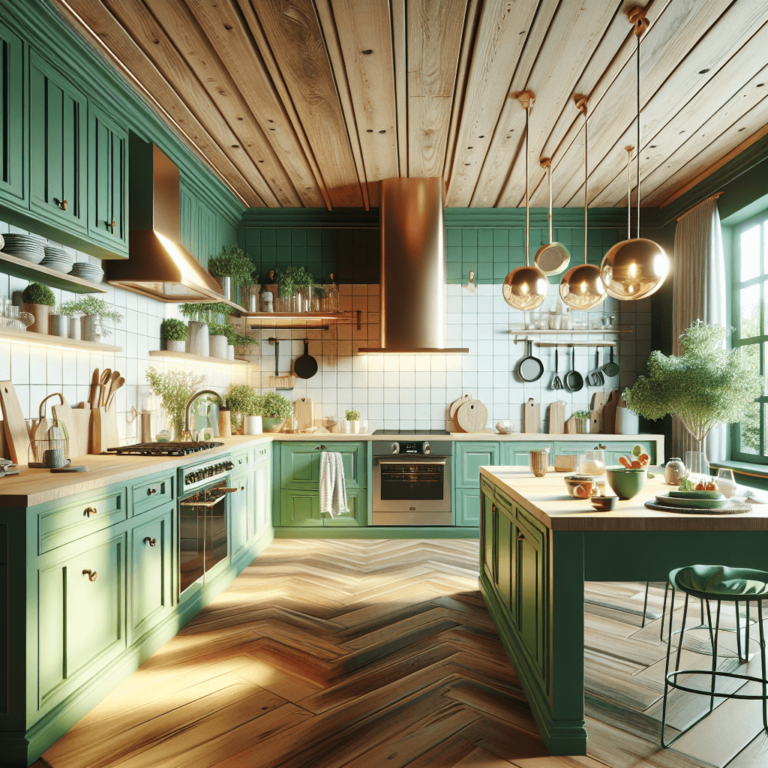 grüne Boho Style Küche-Bochum