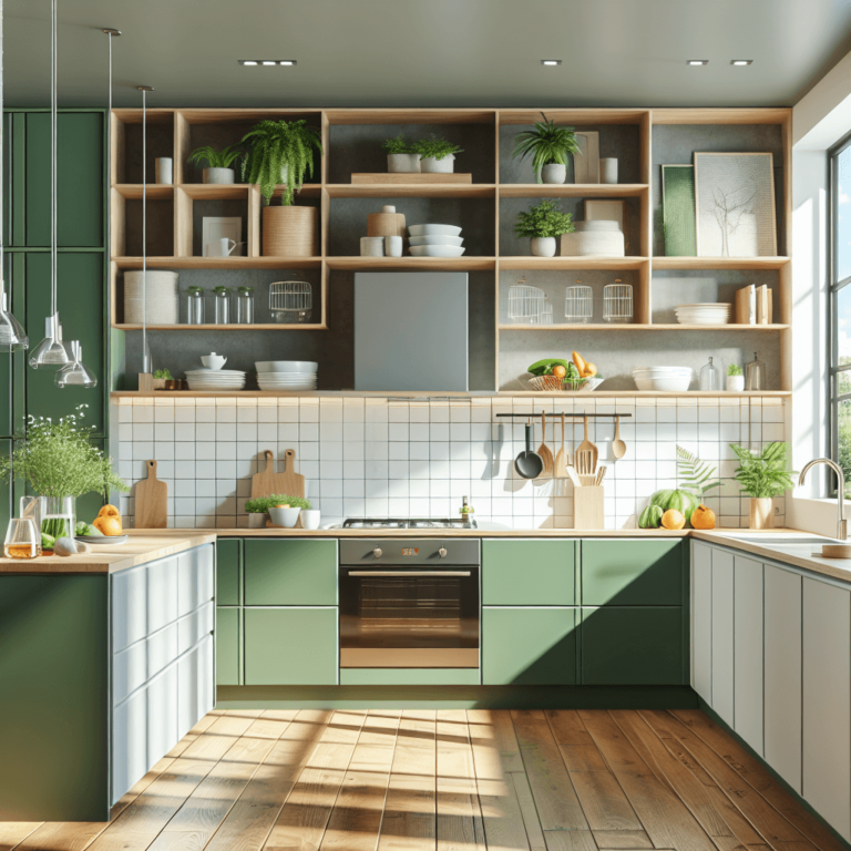 grüne Design Küche-Bochum