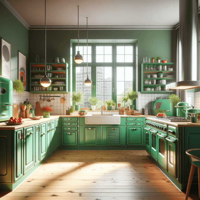 grüne Retro Küche-Bochum