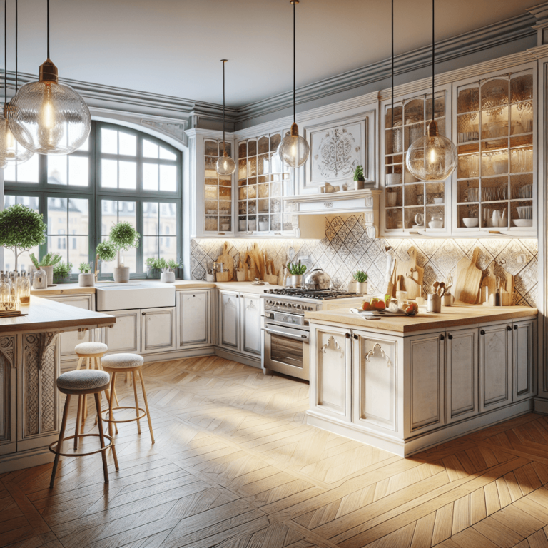 hochglanz Küche im Shabby Chic Stil-Bochum