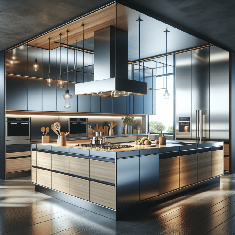 hochglanz Küche mit Stahlakzenten-Bochum