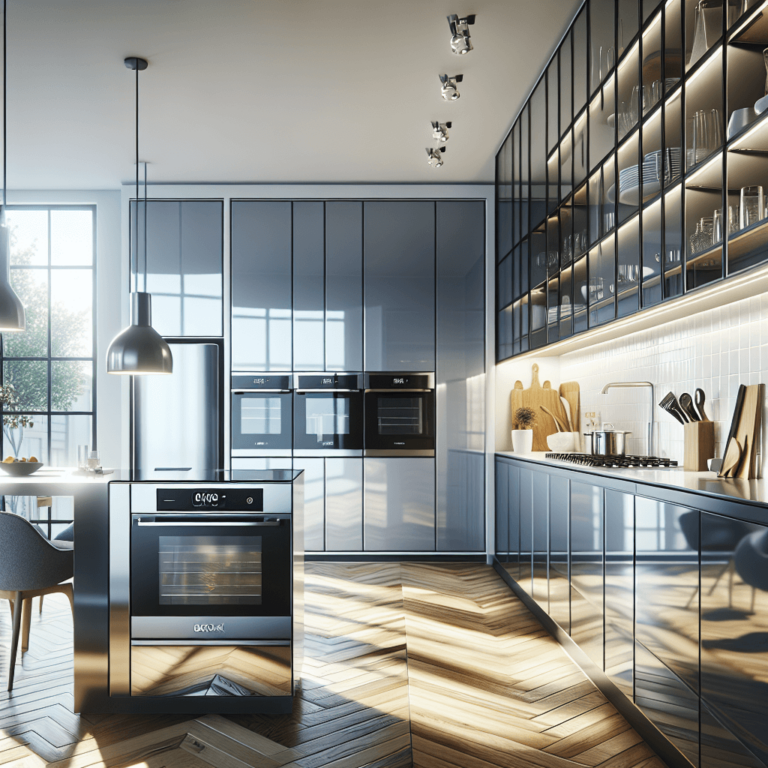 hochglanz einzeilige Küche-Bochum