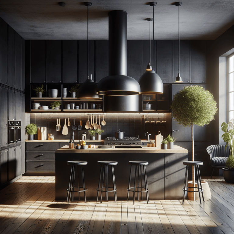 schwarze Industrial Style Küche-Bochum