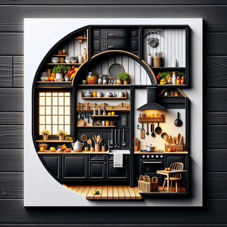 schwarze Küche in G-Form-Bochum