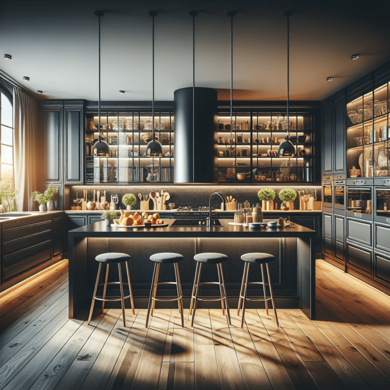 schwarze mehrzeilige Küche-Bochum