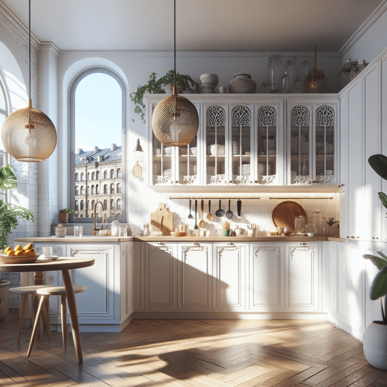 weiße Boho Style Küche-Bochum