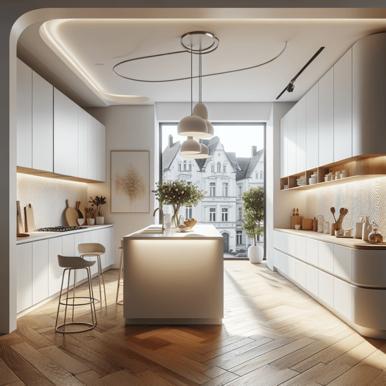 weiße Design Küche-Bochum