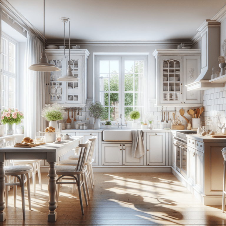 weiße Küche im Shabby Chic Stil-Bochum