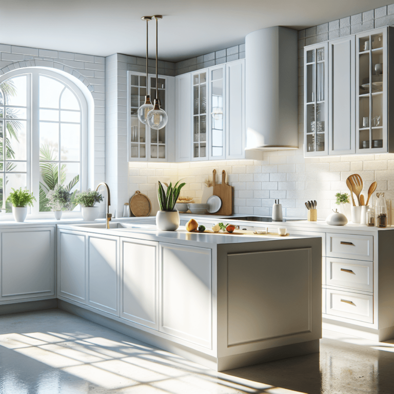 weiße Küche in G-Form-Bochum