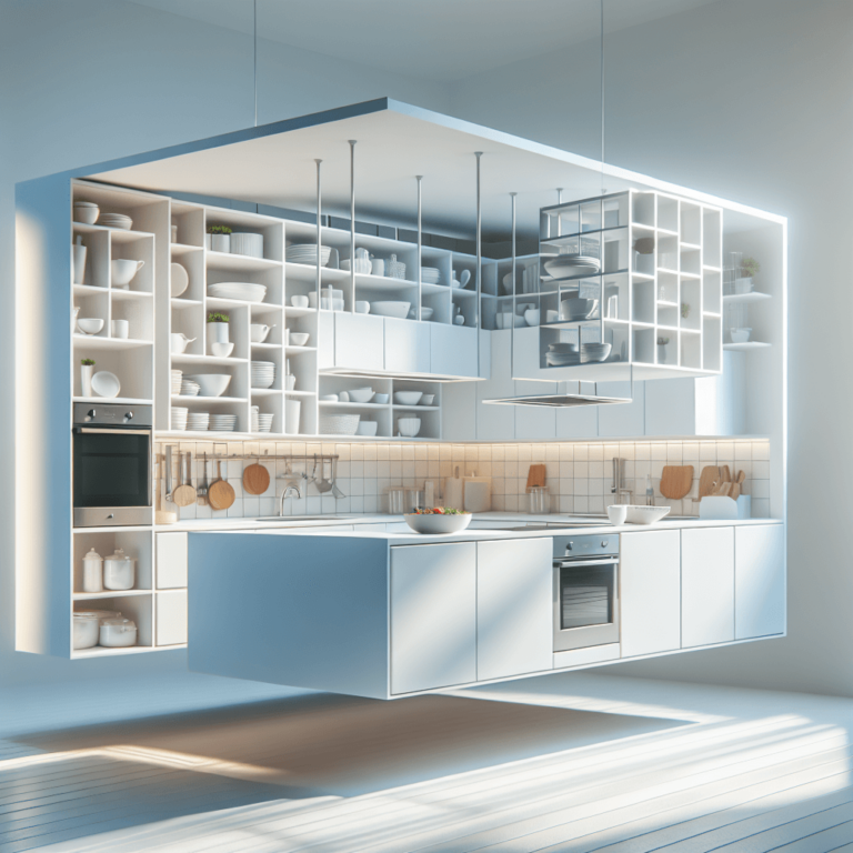 weiße Schwebende Küche-Bochum